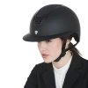 Kask Eclipse Plain Mat W-V - EQUESTRO - black/black